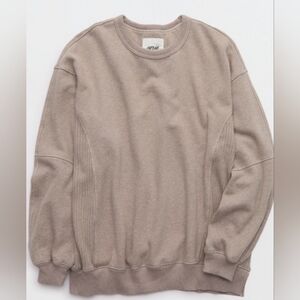 aerie Men’s Crewneck Sweatshirt in Taupe